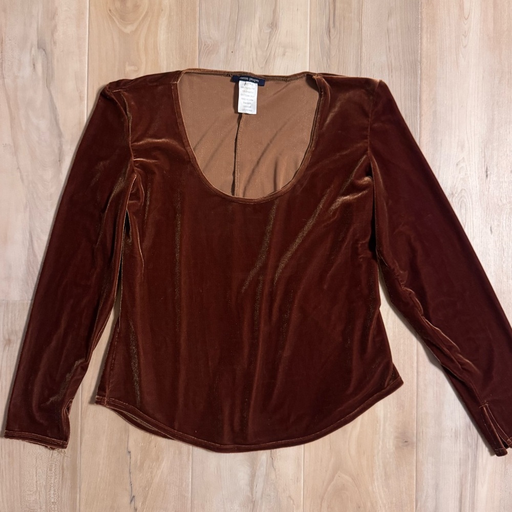 Vintage Boston Proper Copper Velvet Top